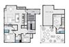 two bedroom floor plan 1455 sqft